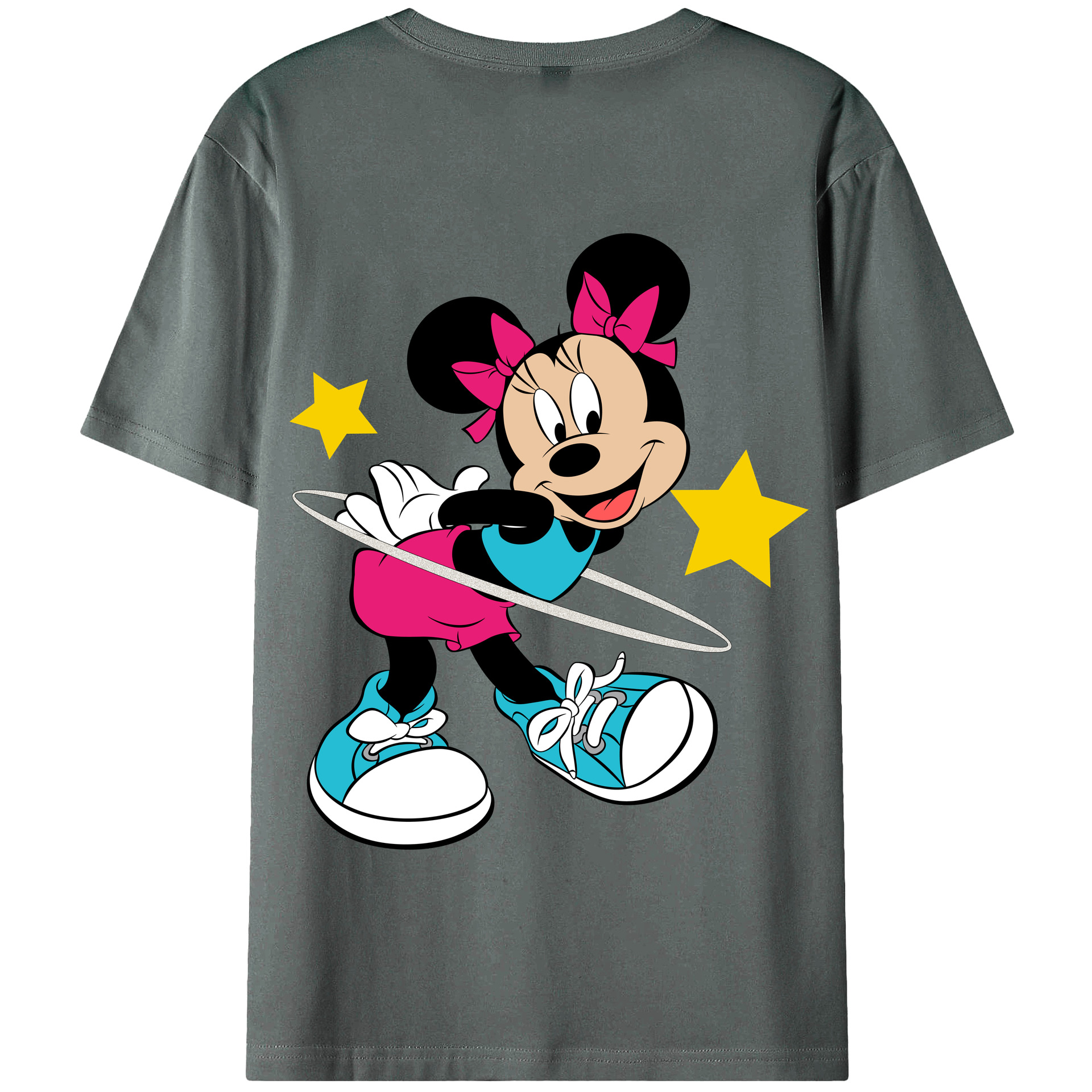 （画像用） ミッキーマウス Mickey Mouse 綿100％半袖Tシャツ（背面プリント）